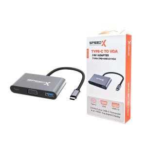 Speedx Sp-tc01 Type-c 3.1 To Vga+otg C+usb 3.0