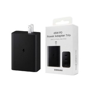 65w Samsung Us Pin Pd Power Adaptor Trio Usb C X 2ports,Usb-A Port