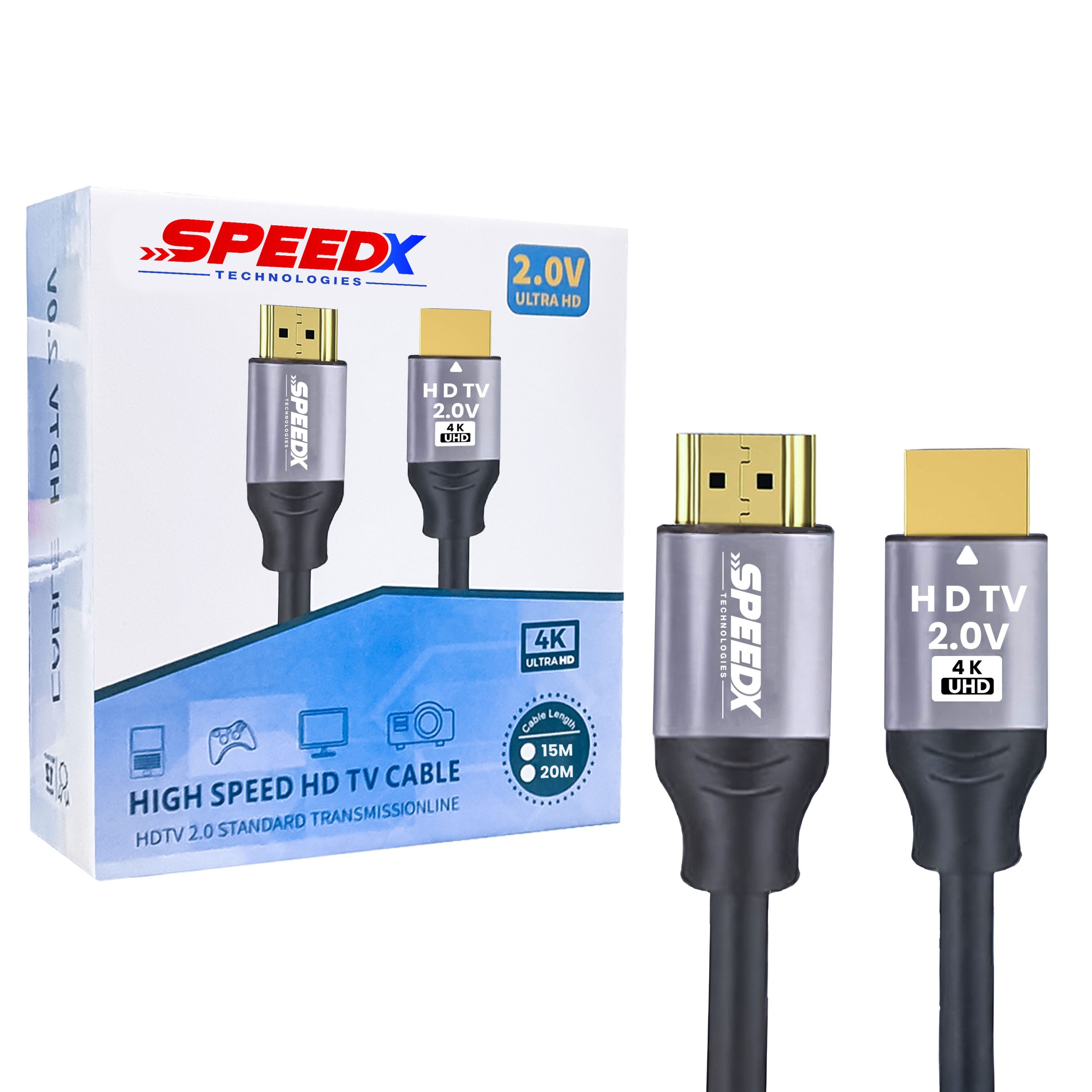 Speed-x 2.0v Hdmi Premium Cable Ultra Hd 4k 15m (full Length)