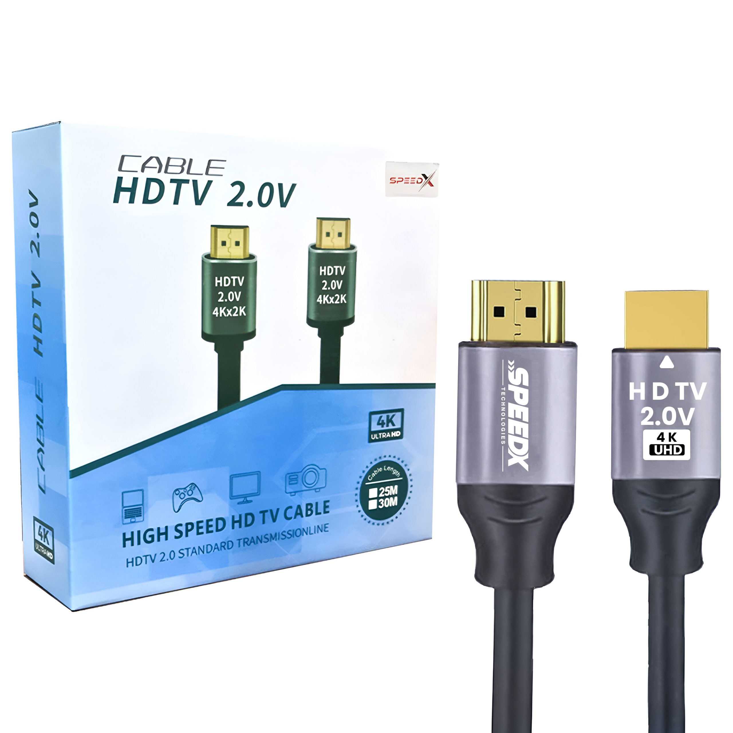 Speed-x 2.0v Hdmi Premium Cable Ultra Hd 4k 20m (full Length)