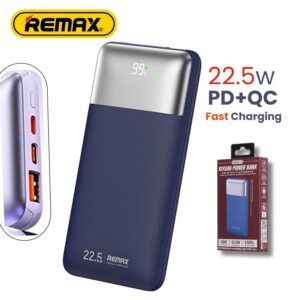 Remax Kiyuan Series 20w+22.5w Pd+qc Fast Charging Power Bank 10000mah Rpp-5 Dark Blue