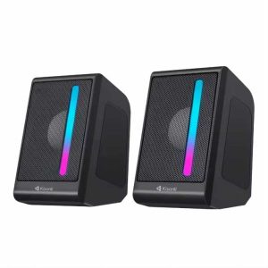 Kisonli X16 Mini Usb 2.0 Portable Speaker For Laptop Pc With Rgb Light