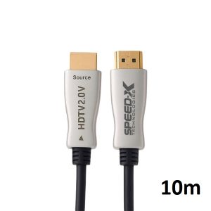 Speed-x 10m Fiber Hdmi Cable 2.0/2.1 Aoc(active Optical Cable) 30awg Copper Support 4k 8k Uhd (full Length)