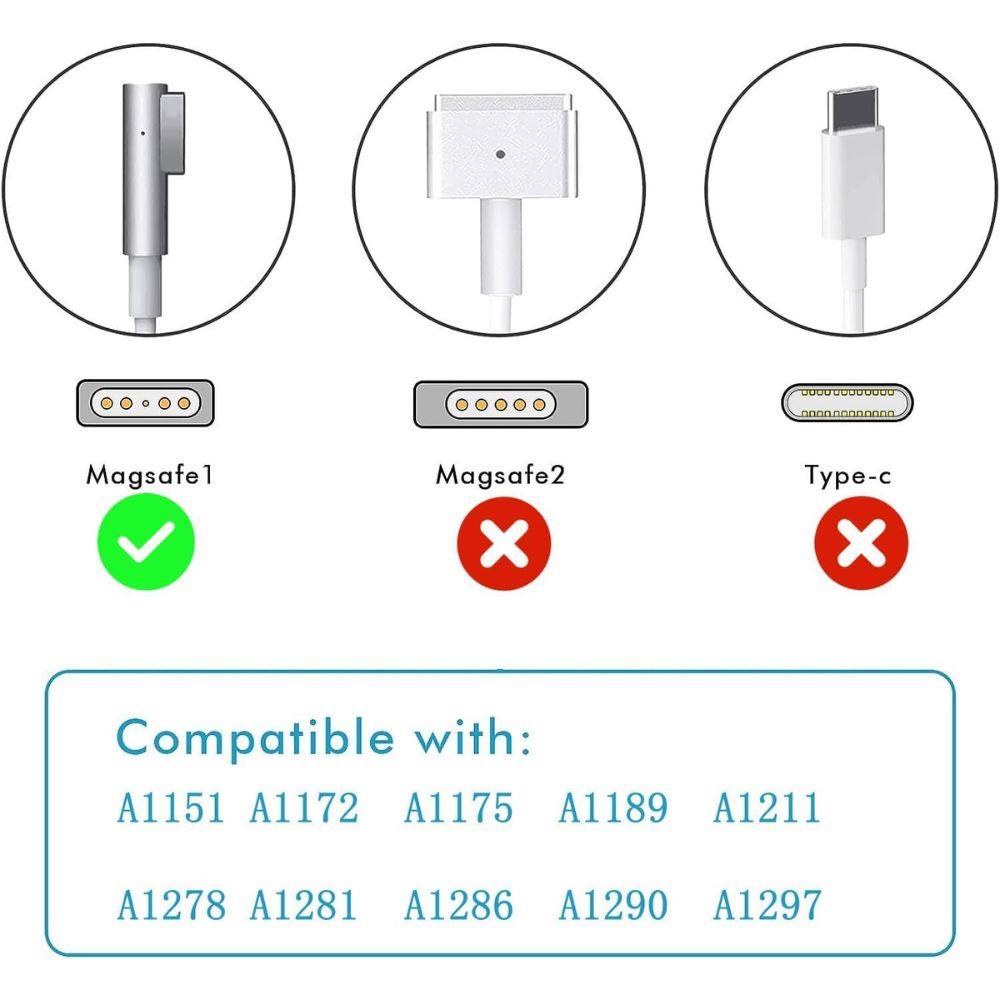 Apple 85w Magsafe 1 (l Shape Pin) Macbook Pro Laptop Charger - Image 2
