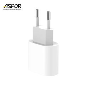 Aspor A801 New 20w Eu Pin Fast Charging Quick Charge 3.0 White