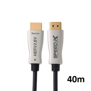 Speed-x 40m Fiber Hdmi Cable 2.0/2.1 Aoc(active Optical Cable) 30awg Copper Support 4k 8k Uhd (full Length)