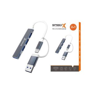 Usb Hub 4port 2 In 1 Tc And Usb A