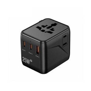Speedx Sp-tcw02 25w Gan Iii Universal Travel Adapter