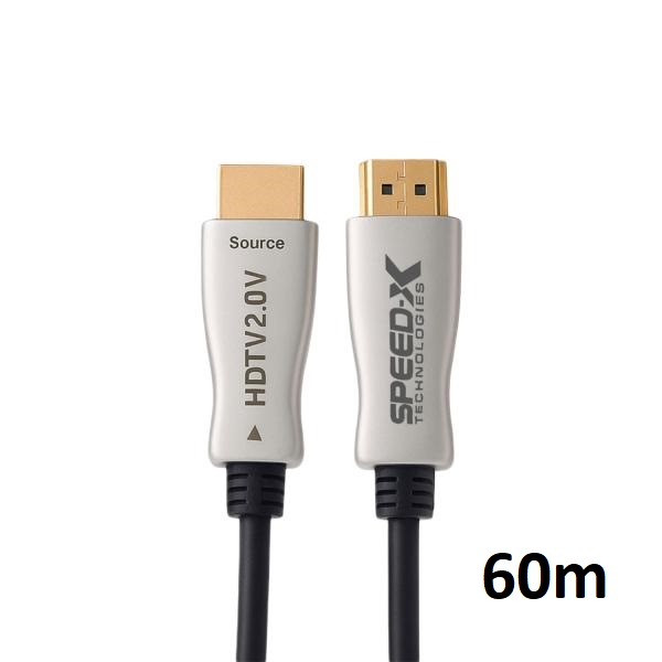 Speed-x 60m Fiber Hdmi Cable 2.0/2.1 Aoc(active Optical Cable) 30awg Copper Support 4k 8k Uhd (full Length)