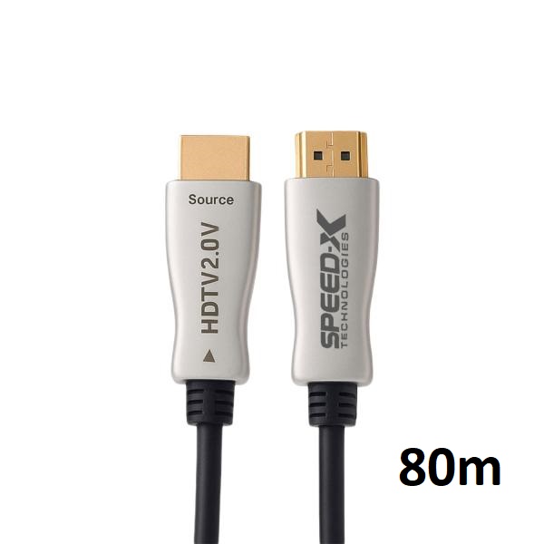 Speed-x 80m Fiber Hdmi Cable 2.0/2.1 Aoc(active Optical Cable) 30awg Copper Support 4k 8k Uhd