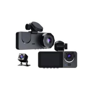 Y15 3-channels Wifi Dash Cam 1080p Hd Night Vision Reverse Camera With Parking Monitor