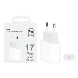 Iphone 17 Pro Max 35w (original Watt) Eu Pin Usb-c Power Adapter